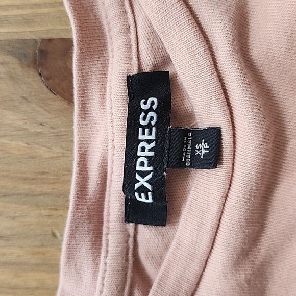 Express Pink Rouched Shirt - Picture 3 of 5